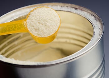 A can of infant formula