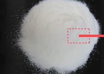 Close up of Agglomerated powder
